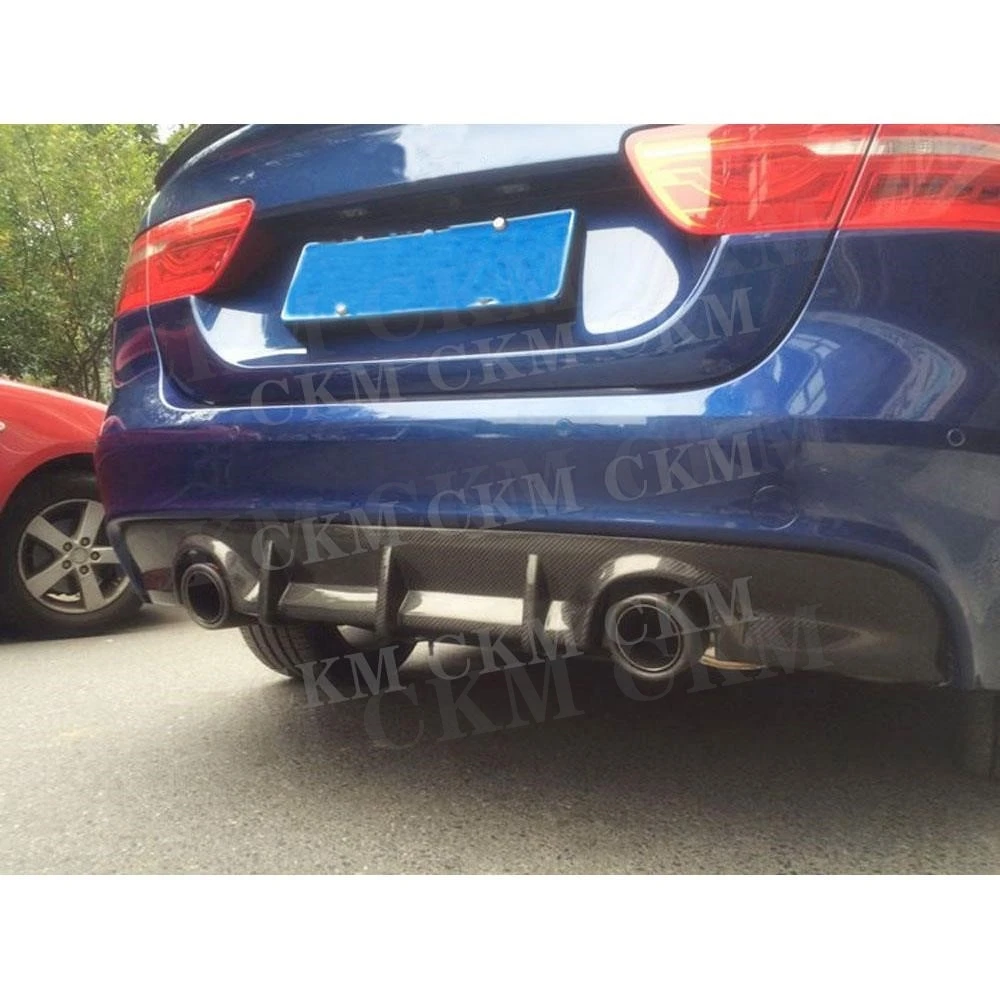 

Carbon fiber Car Rear Bumper Diffuser for Jaguar XE Sedan 4 Door 2015 2016 2017 FRP Unpainted Black Rear Lip Spoiler