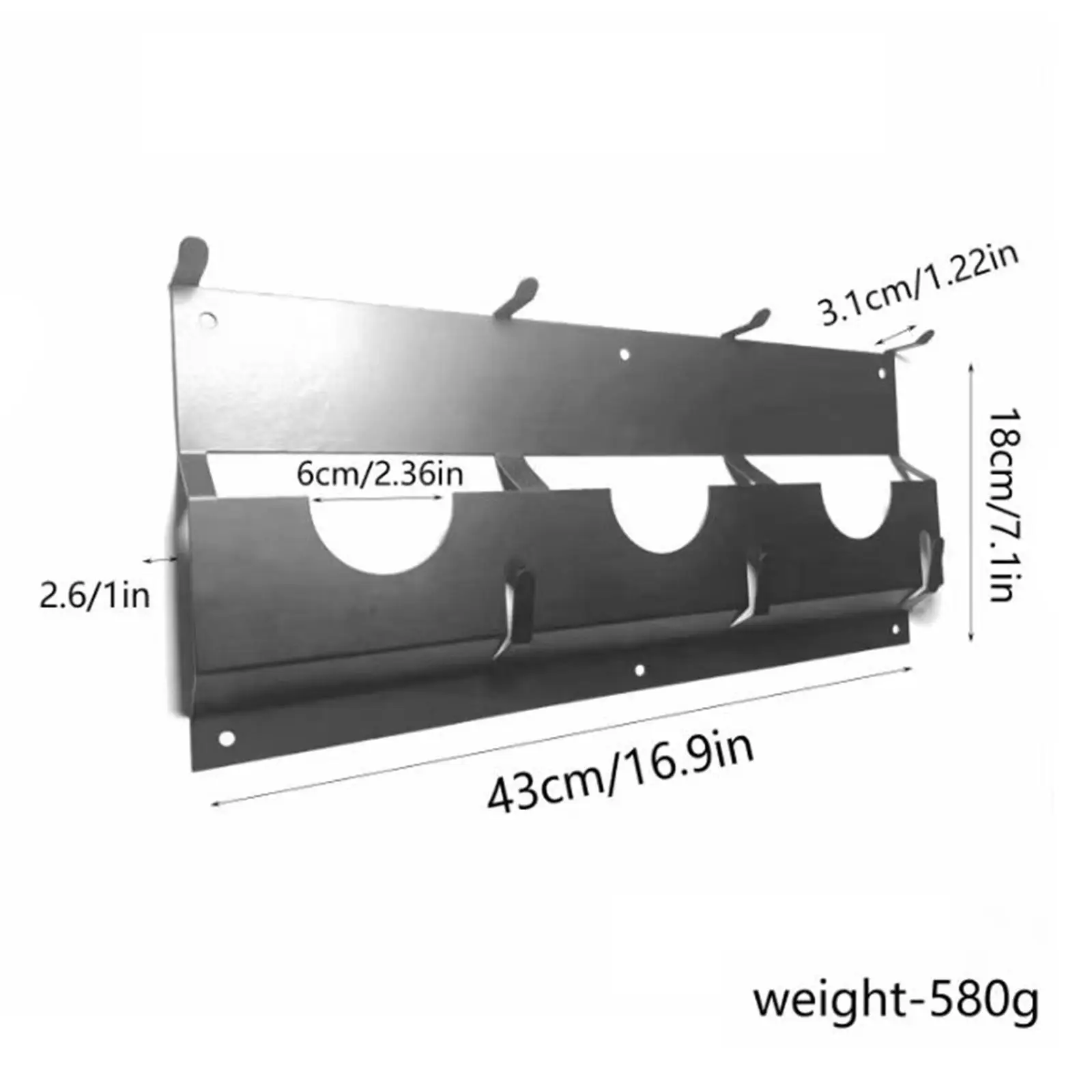 Iron Angle Grinder Holder Wall Mount Space Saving Tool Rack Grinder Metal Organizer for Garage Workshop Storage