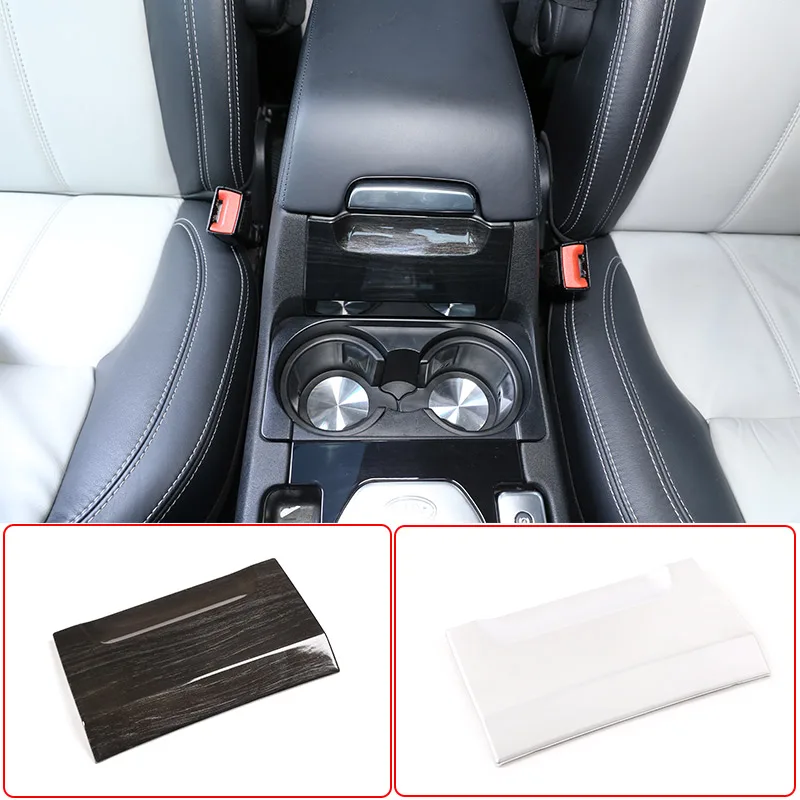 

For Land Rover Discovery 4 2010-2016 ABS Black Wood Grain Car Central Control Armrest Box front Trim Panel Car Accessories