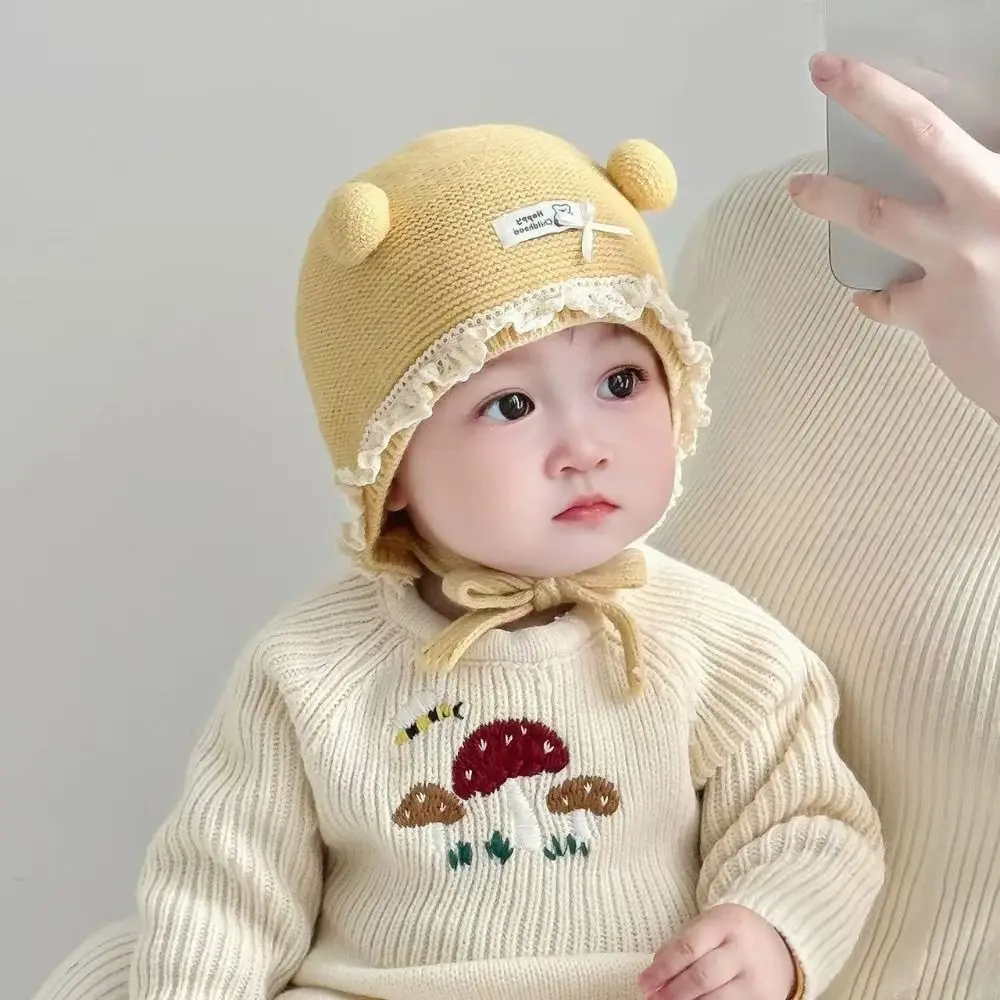 

Breathable Winter Baby Crochet Hat 3-42 Months Cold-Resistant Toddler's Plush Knitted Hat Windproof Thermal