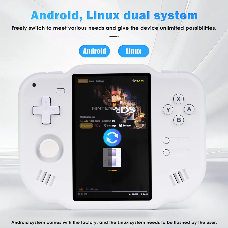 AMPOWN ZERO 40 Handheld Game Console 4'' IPS Multi-touch Screen