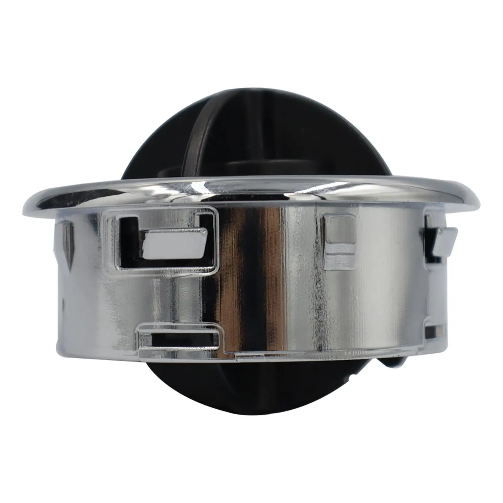 Black Round Air Vent Deflector Louvered Outlet Side Roof for Bus RV Yacht ATV Motorhomes Coach ABS Universal Replacement Part