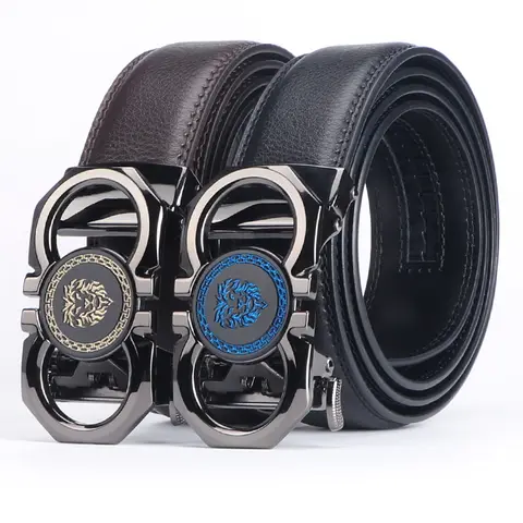 Men's Automatic Ratchet Belt, Hollow Double-Ring Buckle, Stylish Holiday & Birthday Gift