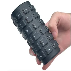 85 Keys Foldable Silicone Keyboard USB Wired Silent Key  Fully Sealed Design Waterproof Dustproof Rollup Soft Touch Keyboard