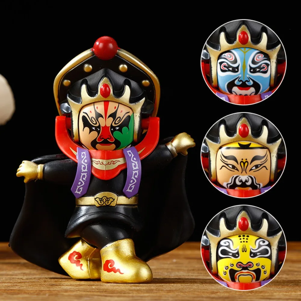 Face Change Opera Face Changing Doll Sichuan Opera Interactive Face Changing Toy DIY Crafts Traditional Opera Face Makeup Toy