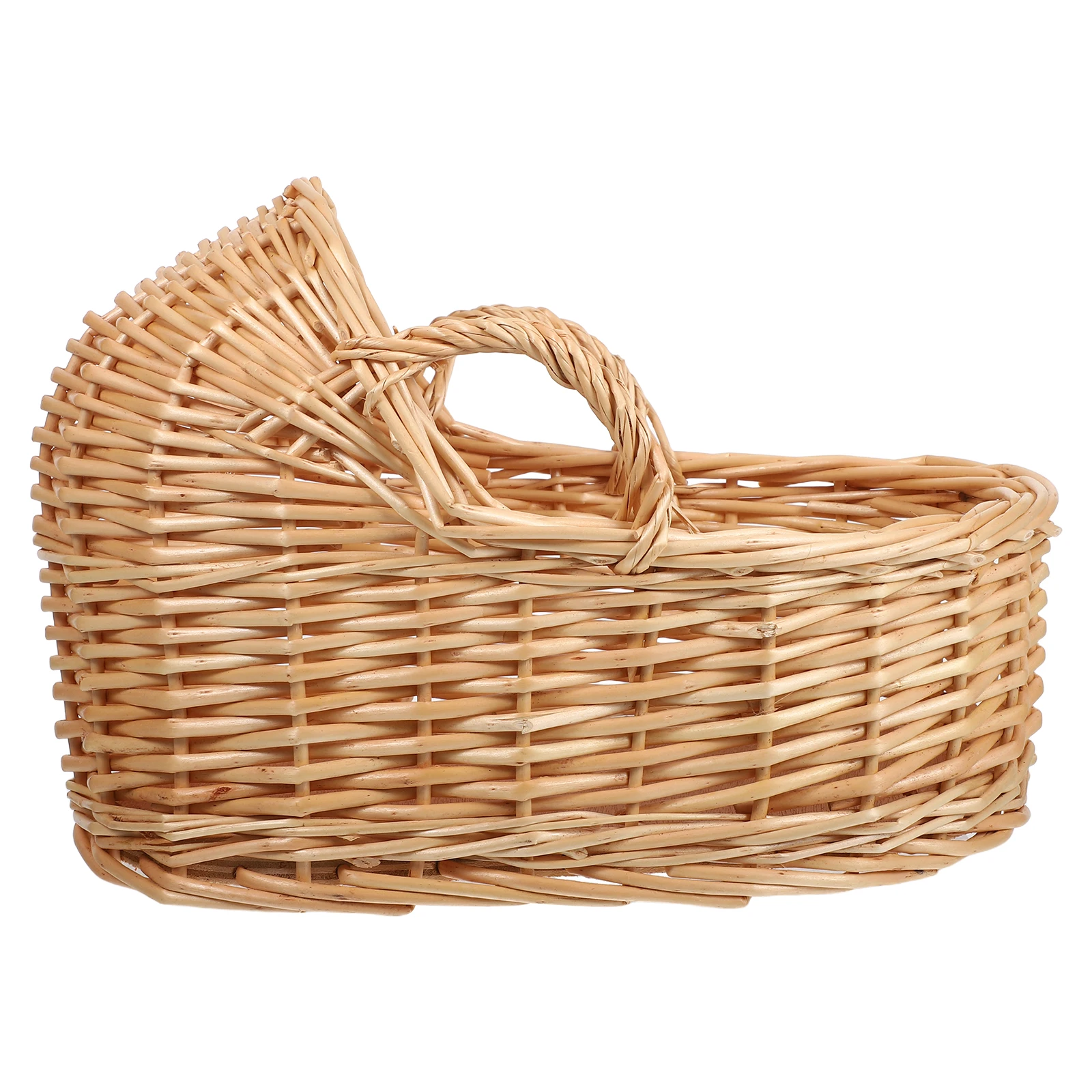

Flower Basket Egg Gathering Cute Rattan Wicker with Handle Decor Baskets Decorative for Home Fruit