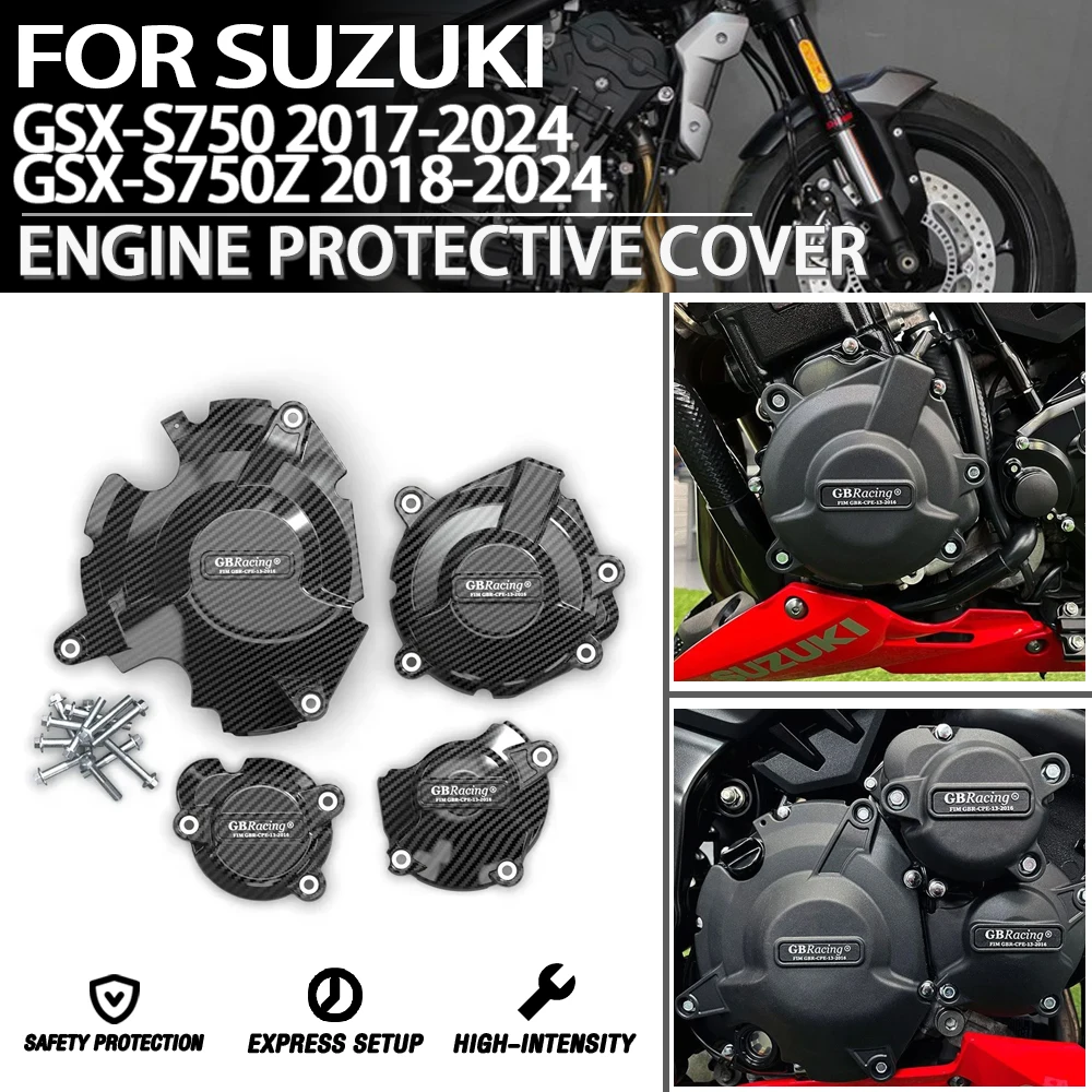 

For Suzuki GSX-S750 2017-2024 GSX-S750Z 2018-2024 GB Racing motorcycle modified engine hood protector accessories