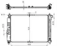 BCH018016 for engine radiator (600 × × 16) KALOS 02- AVEO manual