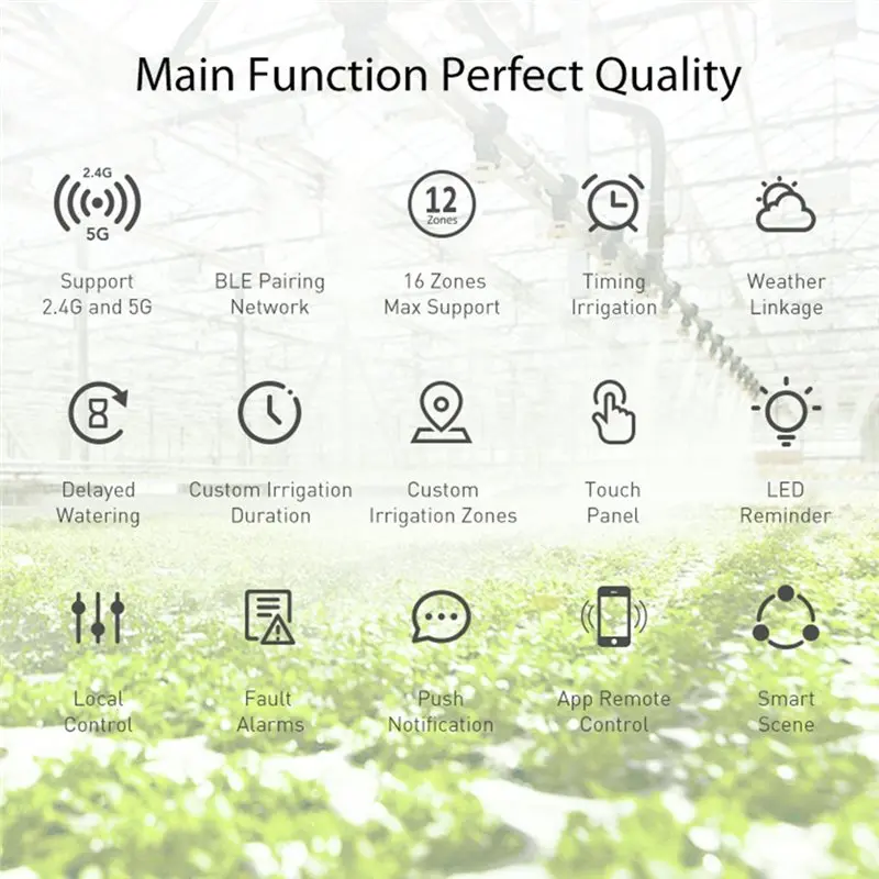ABMR-Tuya Wifi Smart Sprinkler Controller Water Valve Controller Automatic Drip Irrigation System APP Remote Control