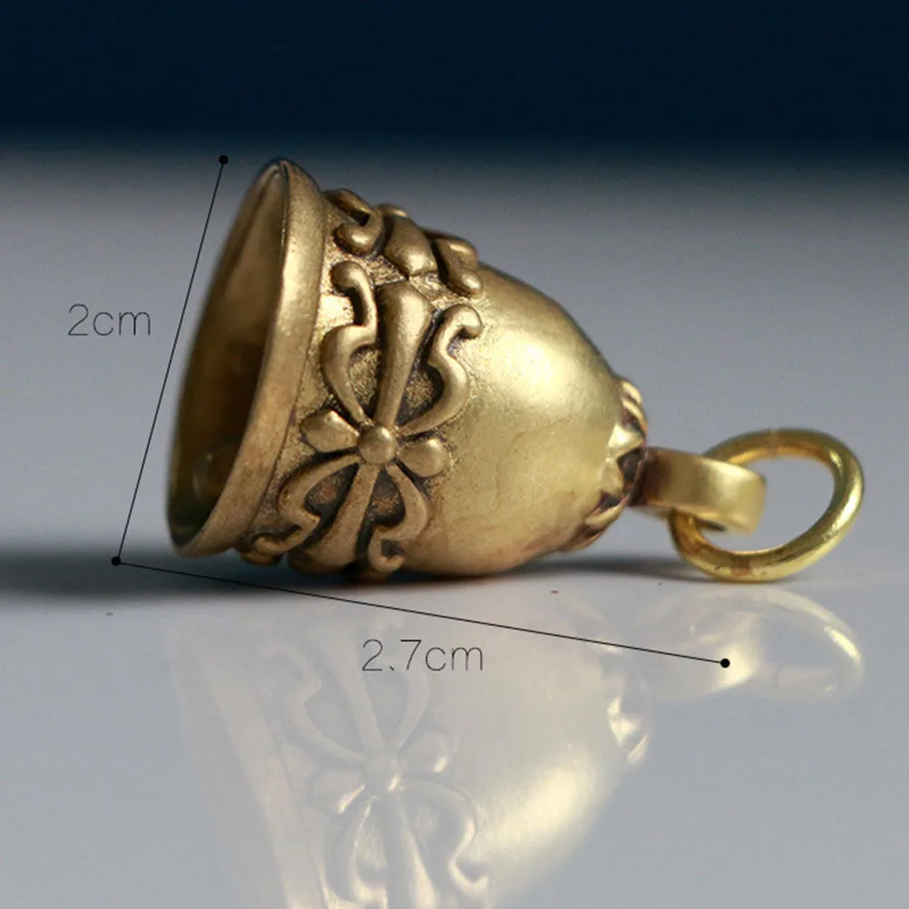 2 stuks vintage bel hanger charme koper DIY hangend ornament voor sleutels tas auto sieraden ambachtelijke benodigdheden bel hanger charme