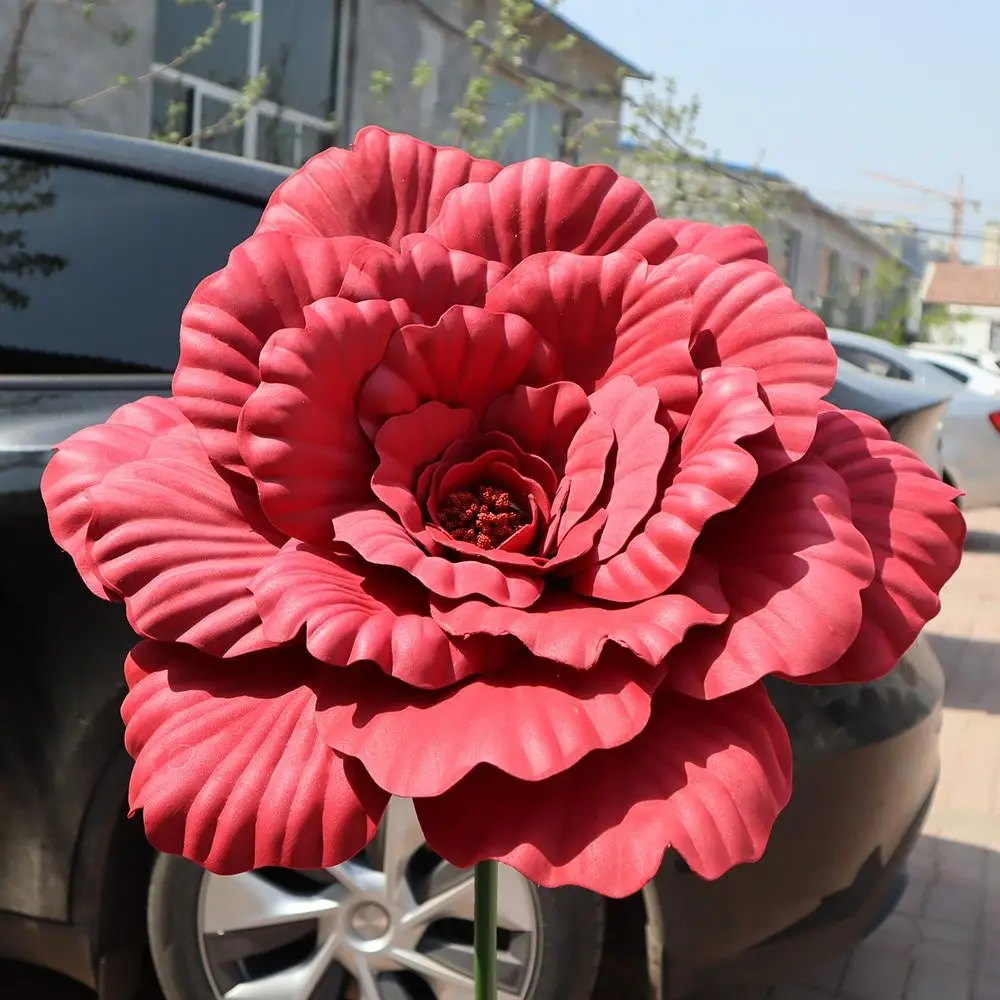 Künstliche Pfingstrosen für Hochzeits- und Partydekoration, Große Blumen für Ausstellungen, Künstliche Blumen für DIY-Blumenwände und Dekorationen – Detail 10