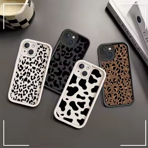 Phone Case For Samsung Galaxy A05 A05S A72 A22 A02 A04 A04E F06 M16 M15 M34 A50 A10 A03 J7 Prime Casing Leopard print Luxury