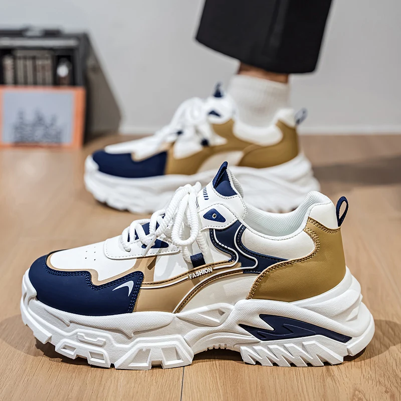 

Мужские кроссовки 2026: Новинка весны, модные, повседневные, спортивные, дышащие, на толстой подошве, универсальные, стильные и удобные