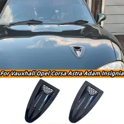 For Vauxhall Opel Astra H J Corsa C D Insignia Meriva Engine Hood Vent Louvers Air Scoop Bonnet Vent Air Intake Cover Carbon