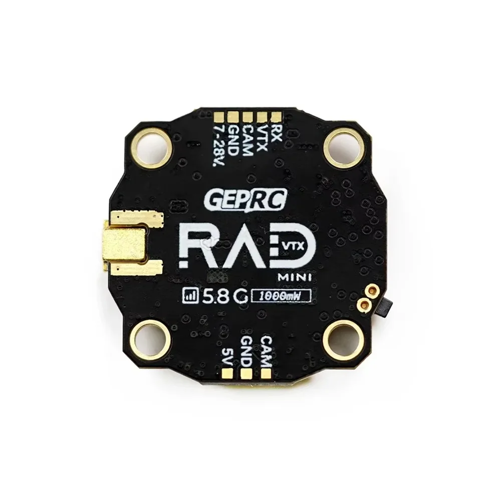 

GEPRC RAD Mini 1W 5.8G VTX, передатчик FPV 1000 мВт, крепление 20x20 мм, вход 2-6S, HD-видео большого радиуса действия для радиоуправляемого дрона-квадрокоптера
