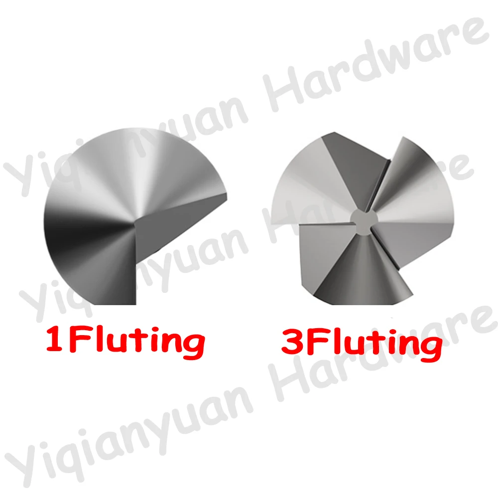 Yiqianyuan 60/90/120 Degree Countersunk HSS Chamfering Metal Milling Tool 1&3 Fluting Cutter De-durring Orifice Rose Cove Drill