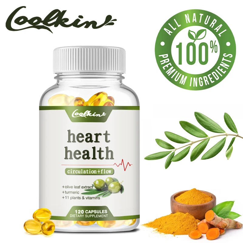 

Heart Health Supplements - with Olive Leaf, Beetroot - Heart, Cardiovascular Health, Boosts Circulation, Antioxidant