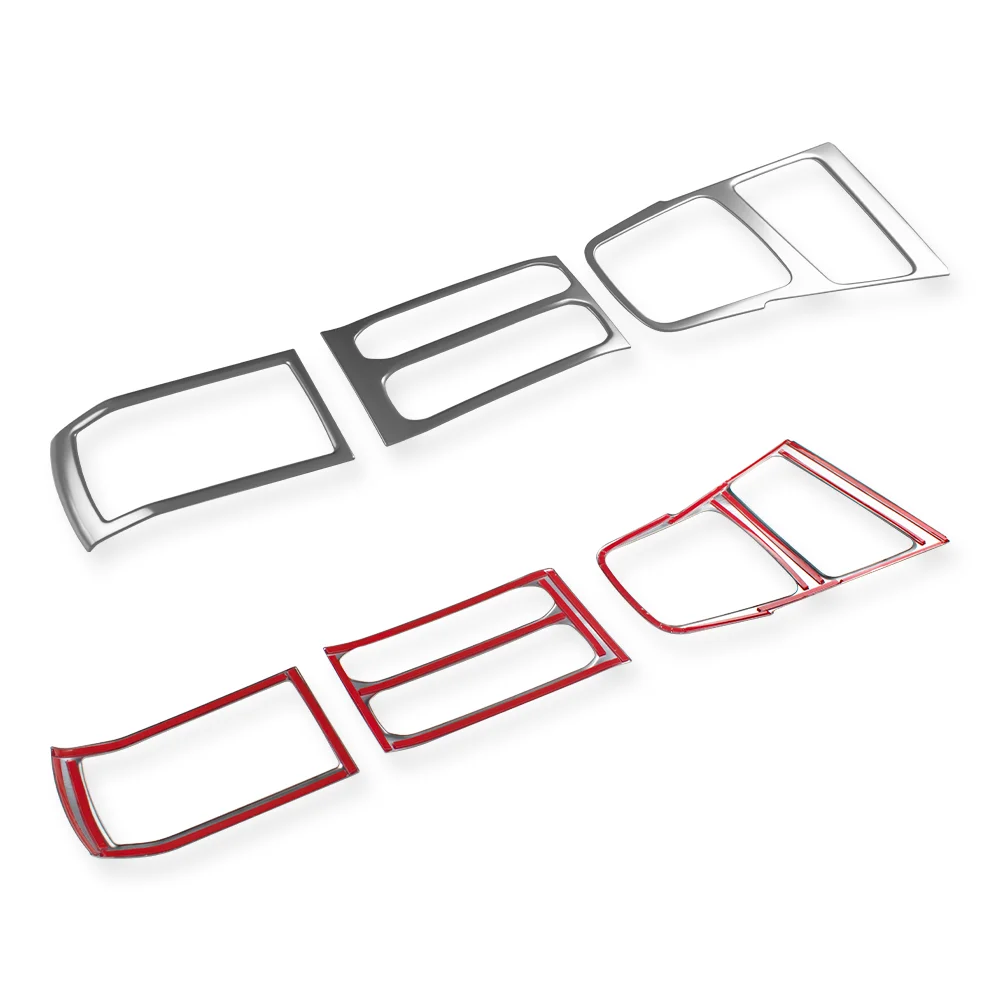 Car Accessories Stainless Steel Interior Shift Gear Panel Decoration Cover Trim For Renault Duster 2018-2023 Chrome