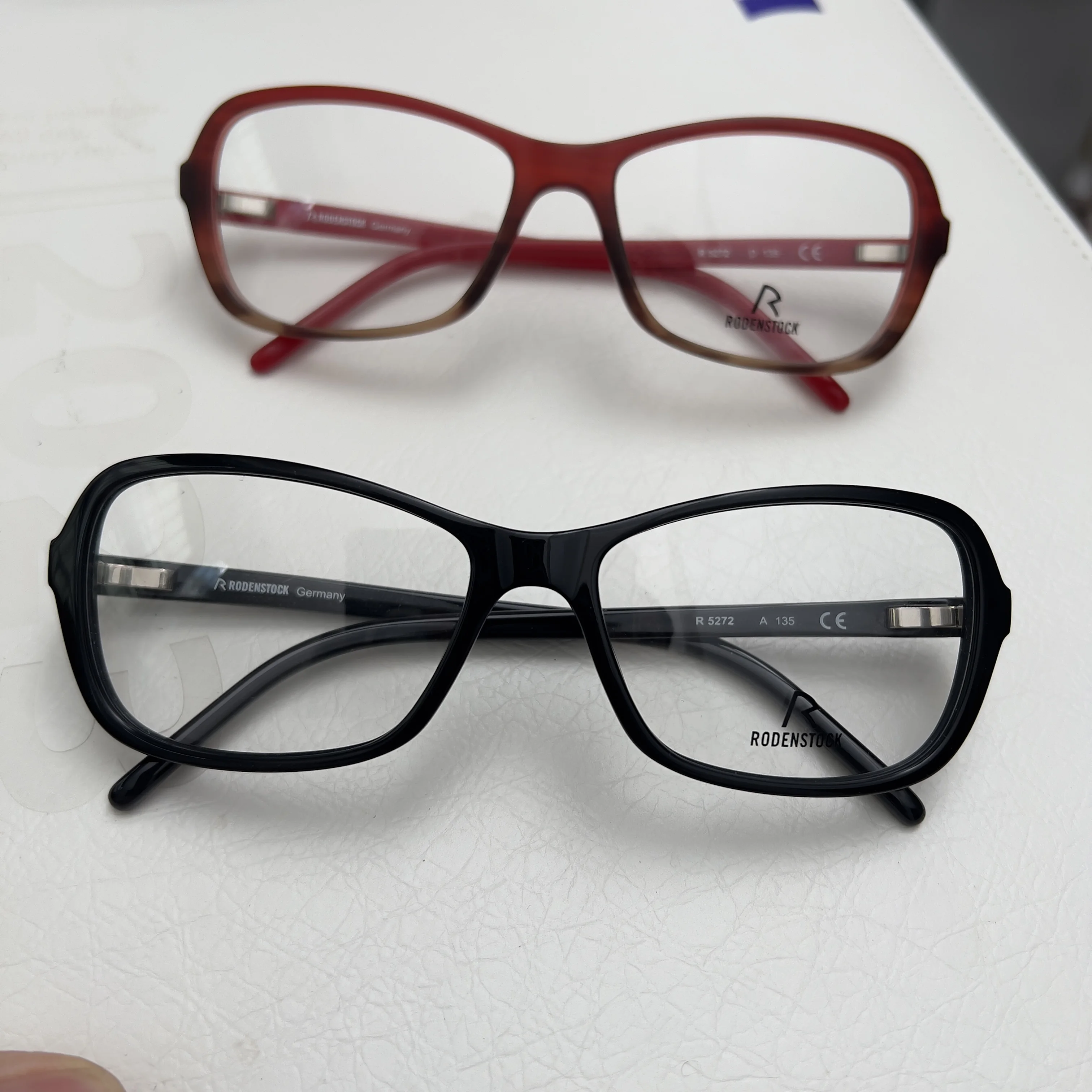 German Brand Eyeglass Frames for Women, Acetate Fiber Material, Prescription Progressive Photochromic Lenses Compatible