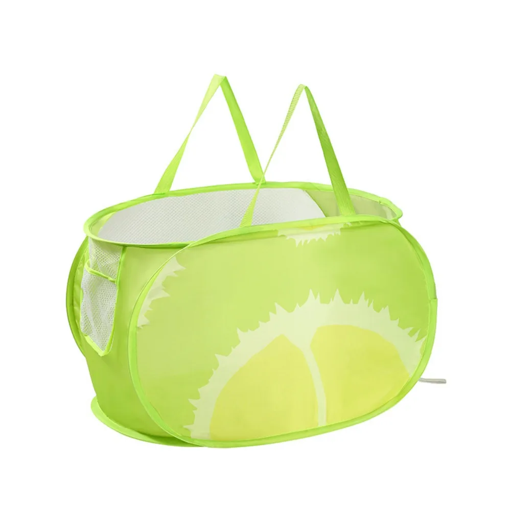 

Multi-Purpose Large Capacity Folding Laundry Basket Cartoon Polyester Dirty Clothes Basket Collapsible Mesh Laundry Bag Bedroom