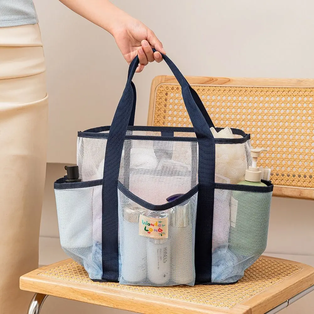

Handbag Mesh Toiletry Bag Multi-pouch Large Capacity Clothes Storage Bag Cosmetic Bag Wash Bag Hanging Shower Organizer