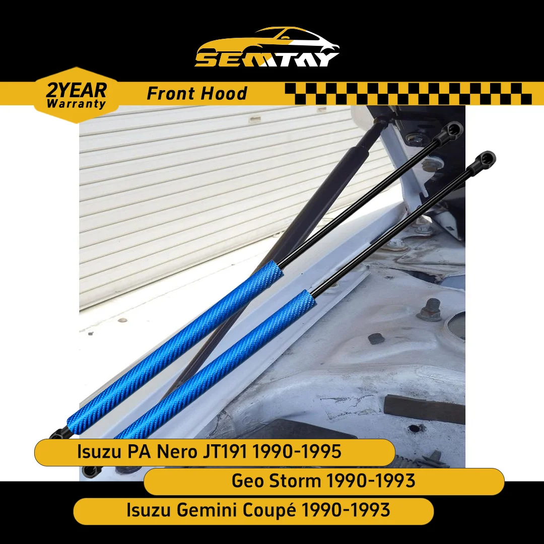 

Стойки капота SEMTAY для Geo Storm/Isuzu Gemini Coupé 1990-1993, вспомогательные пружинные амортизаторы для подъема капота, поддерживающие автомобильный аксессуар