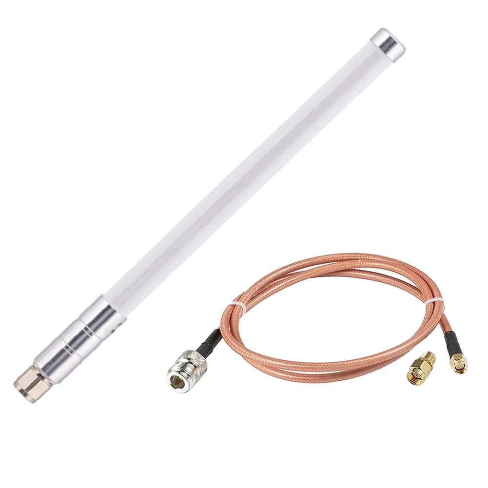 

5.8 DBi Helium Hotspot HNT Miners Antenna Fiberglass Aerial Kit With N Female To RP-SMA Male 1 Meter Low Loss RG142 Cable