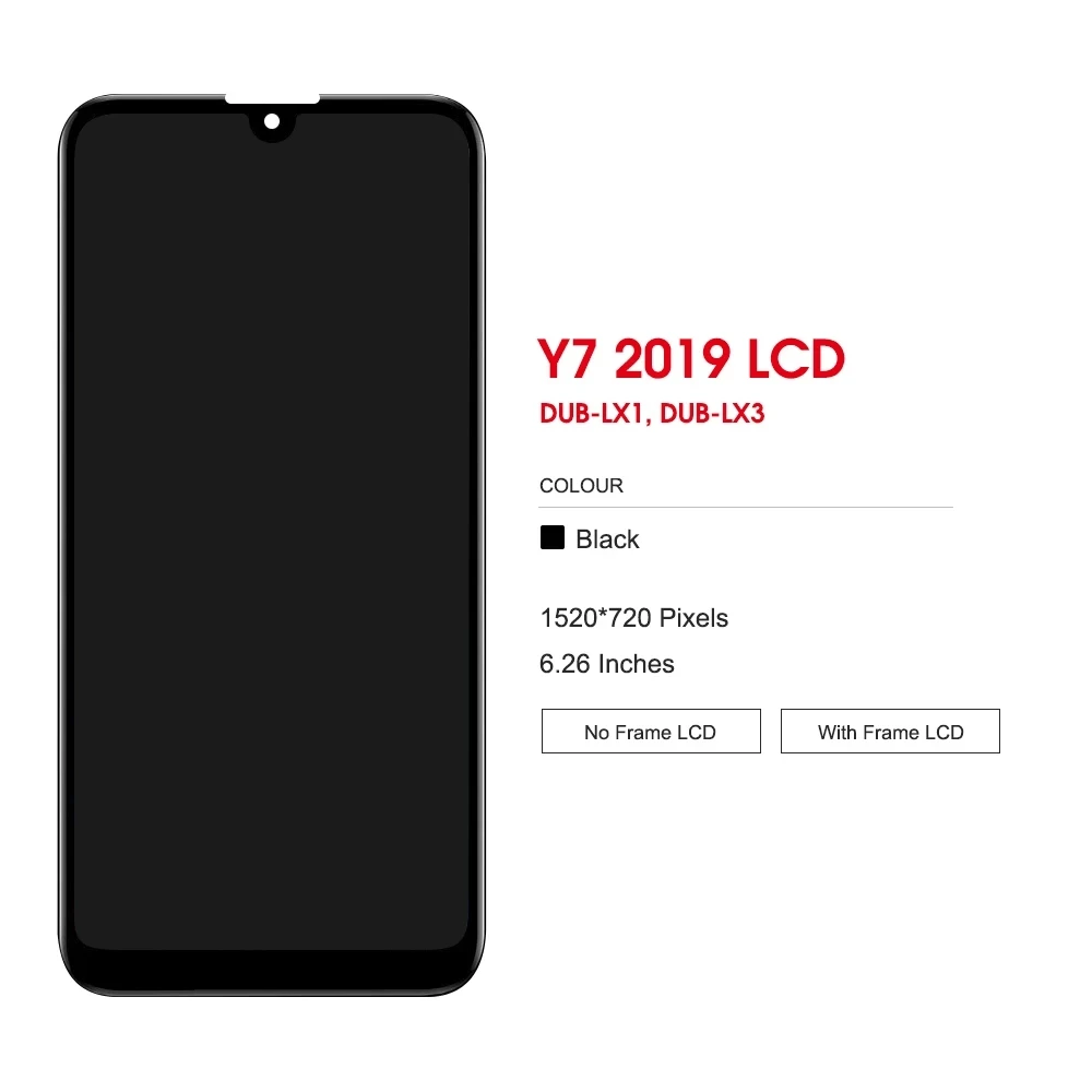 6.26 "NUOVO Originale LCD Per Huawei Y7 2019 DUB-LX3 DUB-L23 DUB-LX1 Y7 Prime 2019 Display LCD Touch Screen Sensore Parti di Riparazione