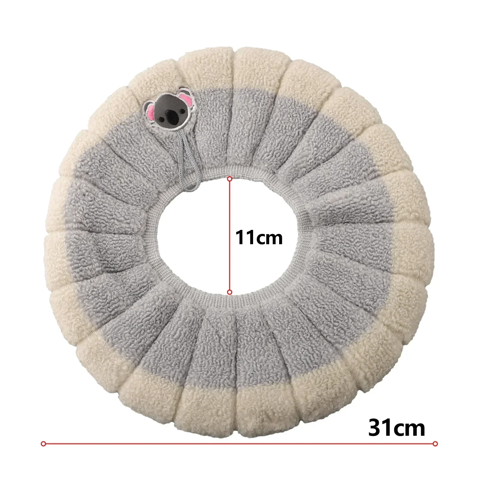 

Winter Warm Toilet Seat Cover Mat Bathroom Toilet Pad Cushion With Handle Thicker Soft Stretchable Washable Warmer Accessories