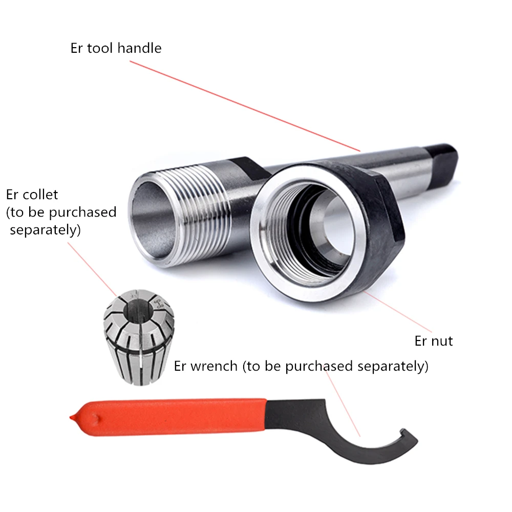 MT ER Morse Taper MTB MTA MT1 MT2 MT3 MT4 Morse Taper ER11/ER16/ER20/ER25/ER32/ER40 Collet Chuck Holder CNC Tool Holder Clamp