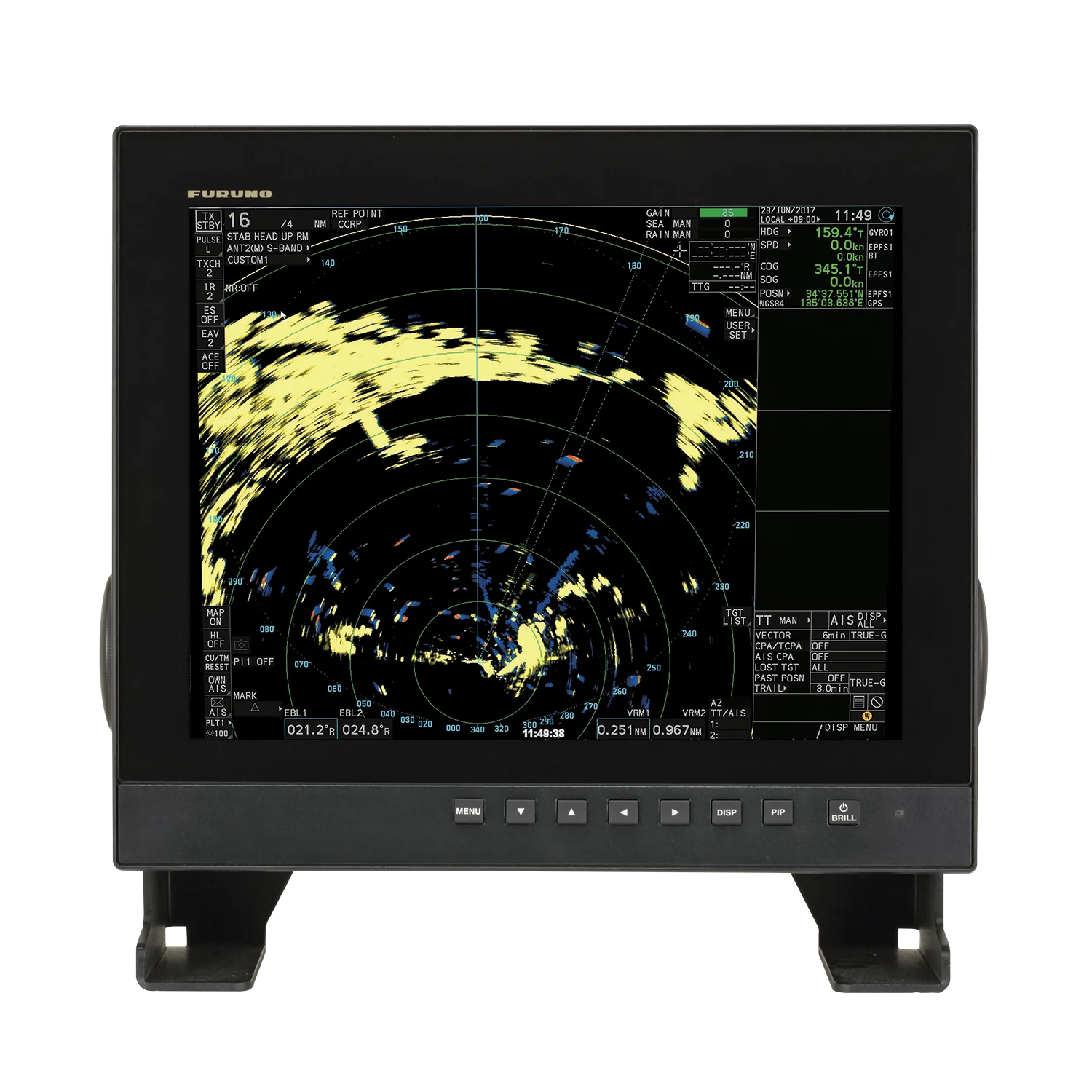 Original New MU152HD Color LCD Marine Monitor
