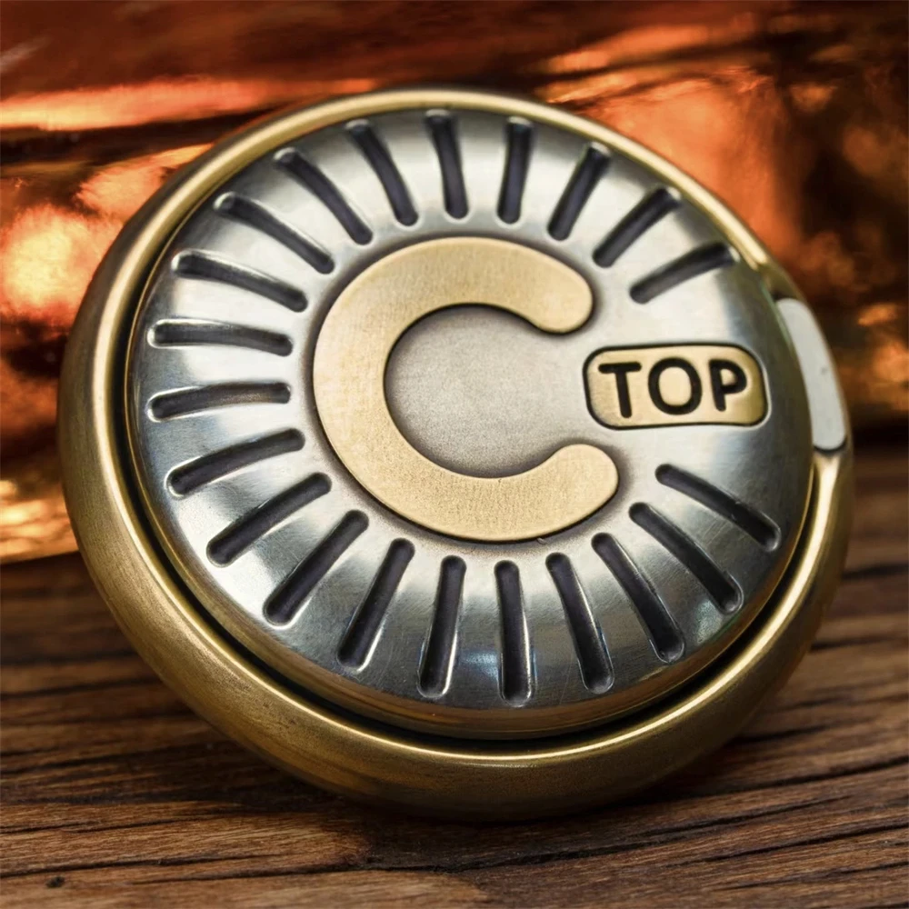 DZ TOP C Stainless Steel Brass Fidget Slider Spinner EDC Toys Anti Stress Spinner ADHD Anxiety Relief Sensory Fidgeting Toys