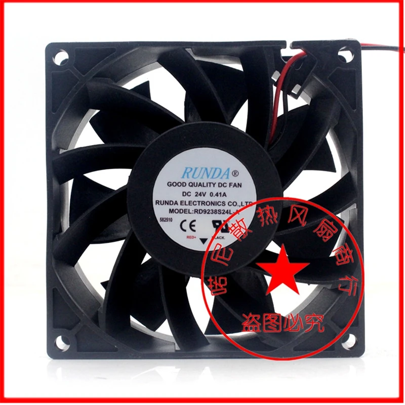 New original RD9238S24L-A DC24V 0.41A 9cm 9238 welding machine frequency converter large air volume cooling fan