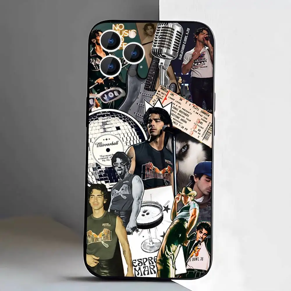 Singer J-Joe Jonas  Phone Case For iPhone 17,16,15,14,13,12,Pro,Max,Plus,E,SE4,Air,Mini Black Soft Box