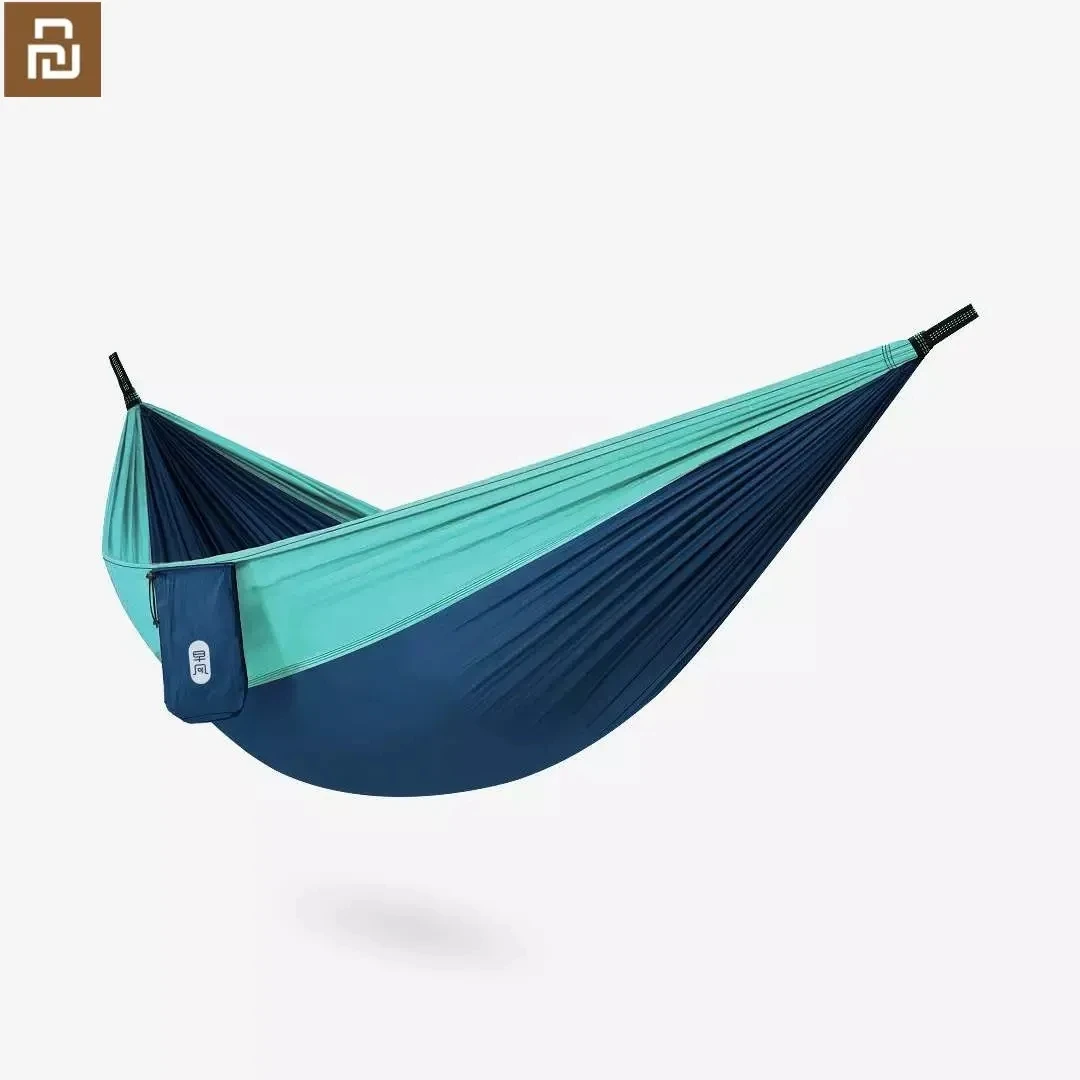 Imagem -02 - Xiaomi-outdoor Parachute Cloth Hammock para Adultos Anti-rollover Swing Bed Camping ao ar Livre Cama de Dormir Cadeira Suspensa