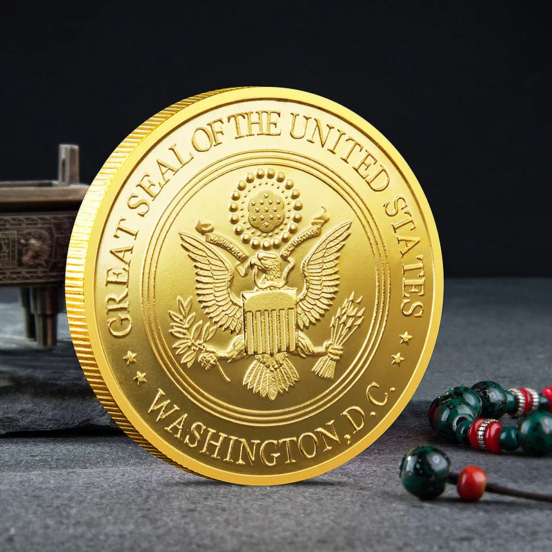 Commemorative Coins Collected By The Marine Corps of The American Eagle Sea Army, One of The Five Major US Military Powers