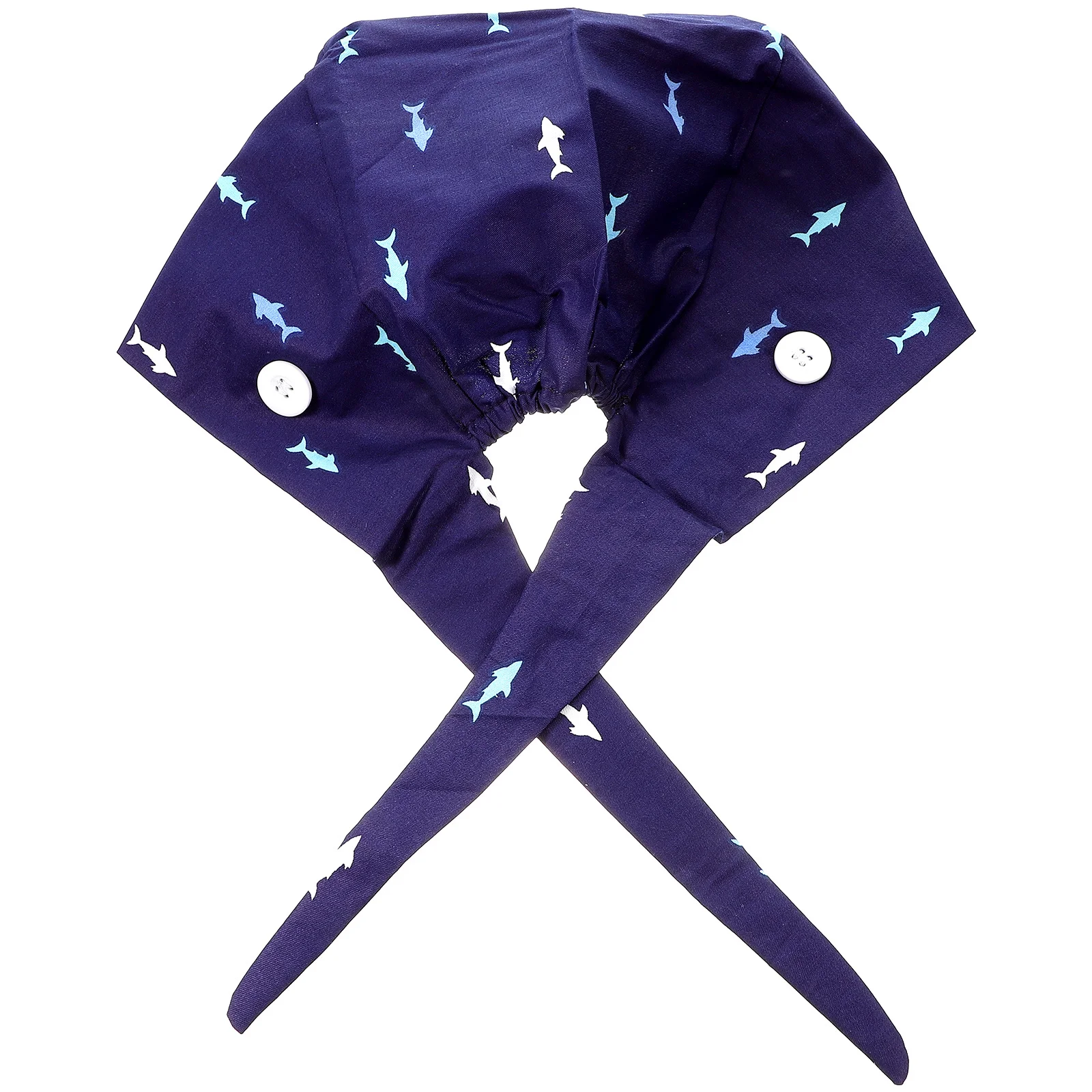 

1pc Surgical Cap Printed Absorbent Sweat Cap For Doctor Nurse Hairdresser Breathable Cartoon Design Unisex Adjustable Fit