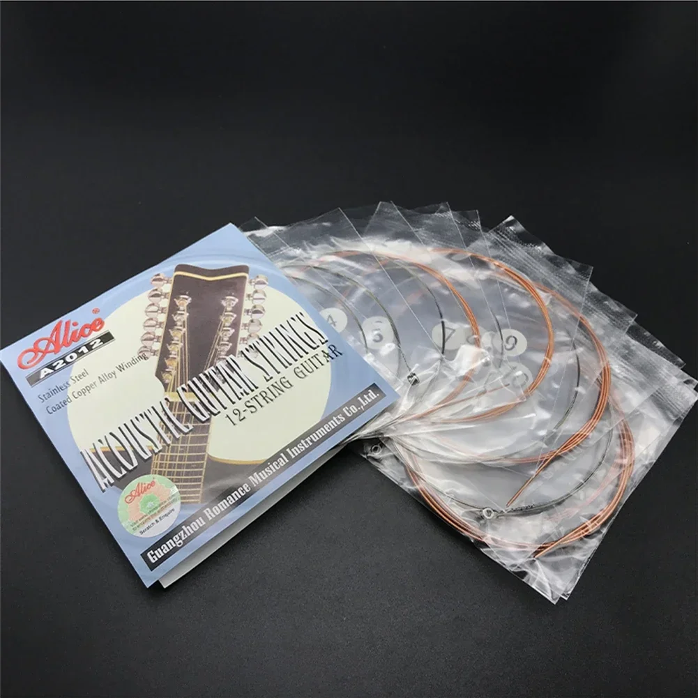 Brand New Guitar String Alice 12 String Stainless Steel Acoustic Guitar String Fast Settle Musical Instruments