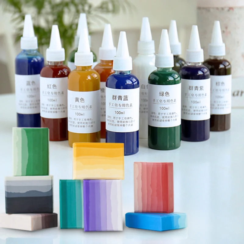 Soap Making Dye - 100ml/bottle DIY Handmade Soap Liquid Pigment