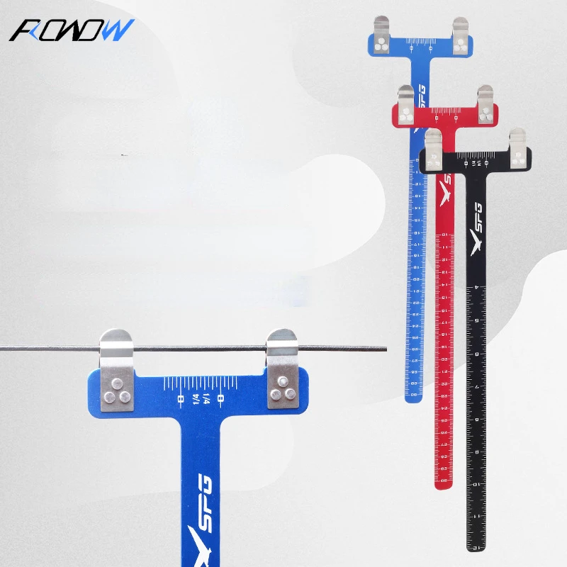 

Bow and Arrow Accessories Adjustment Tool T Ruler Bow Gear Ruler Arrow Support Arrow Point String Distance Measurer Multi-scale