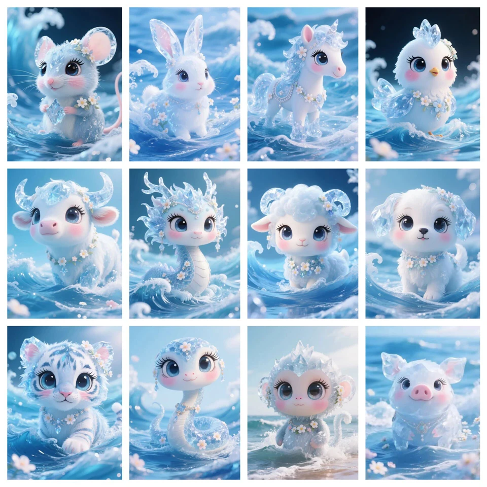 

5D DIY алмазная живопись мультфильм двенадцать зодиаков животные мозаика стразы фотографии вышивка распродажа домашний декор наборы для вышивки крестом