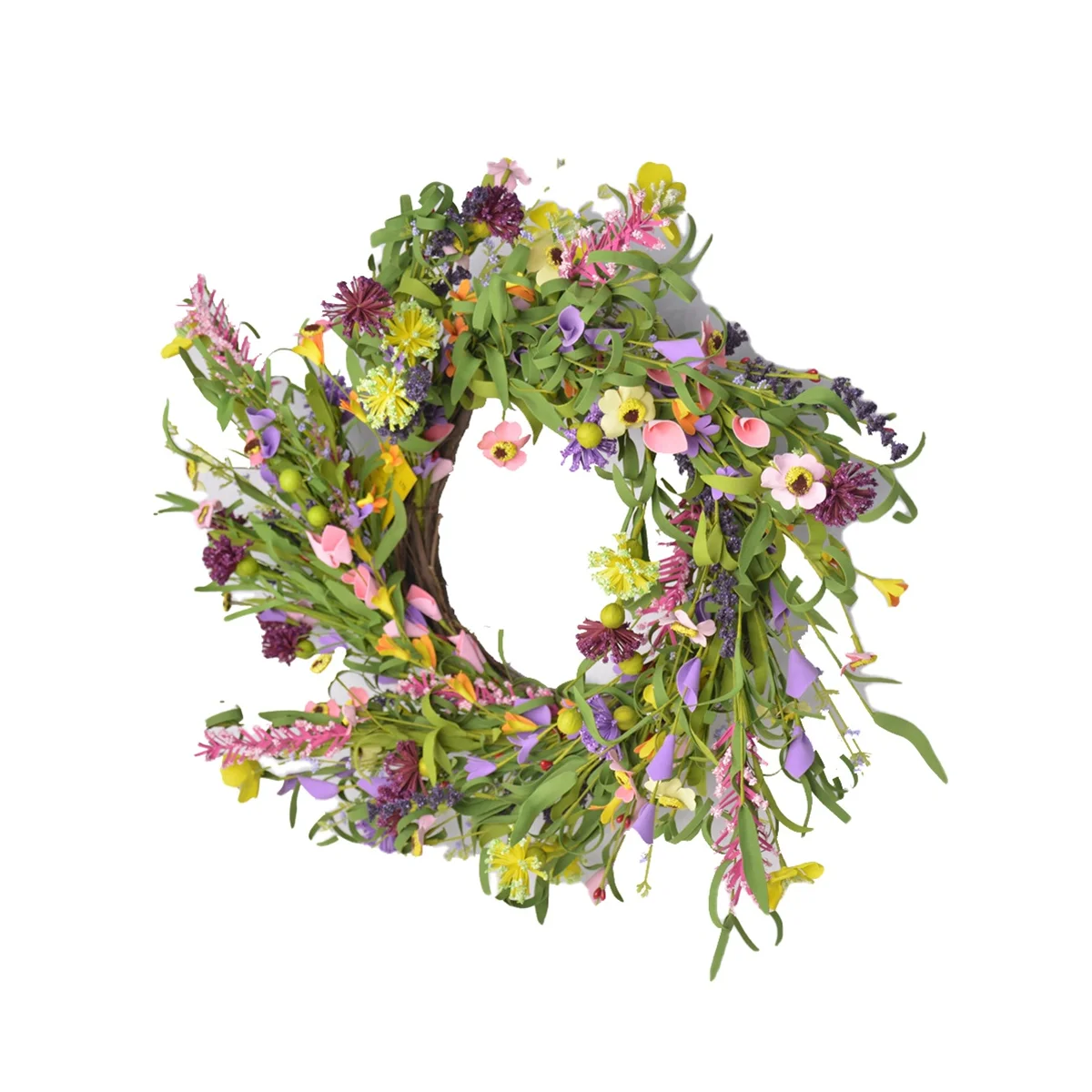 

20 Inches Front Artificial Wreath for Wall Window Room Farmhouse Indoor Outdoor Decor