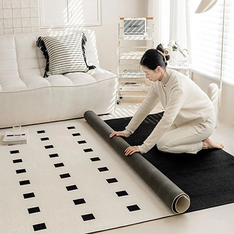 Carpet for Living Room Machine Washable Removable Bedroom Rugs Double Layer Thick Large Size  Home Decoration Floor Mat Alfombra