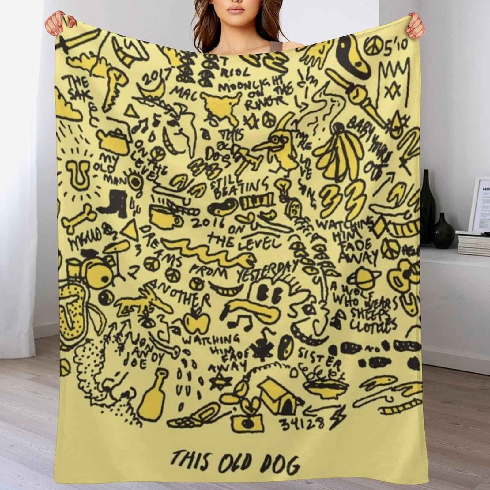 

Mac DeMarco 'This Old Dog' Album Throw Blanket Retros sofa bed Blankets
