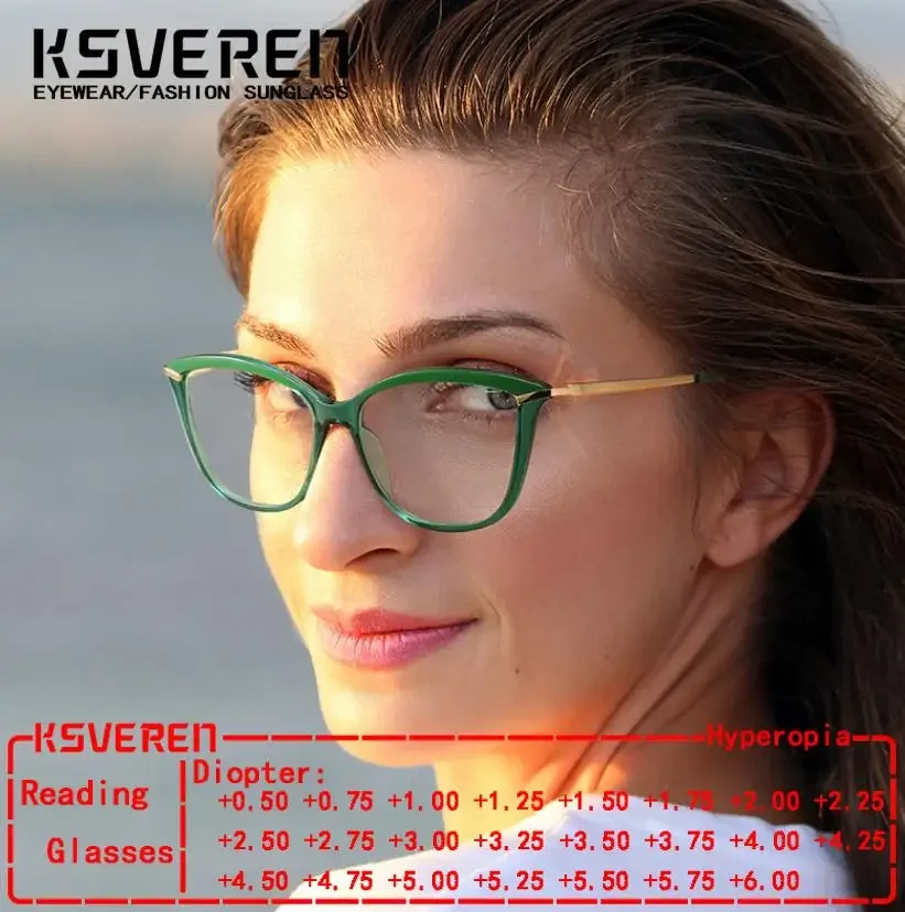 

Fashion Comfortable Cat Eye Glasses Retro UltraLight Reading Glasses Sexy Optical Prescription Eyewear Frame For Women