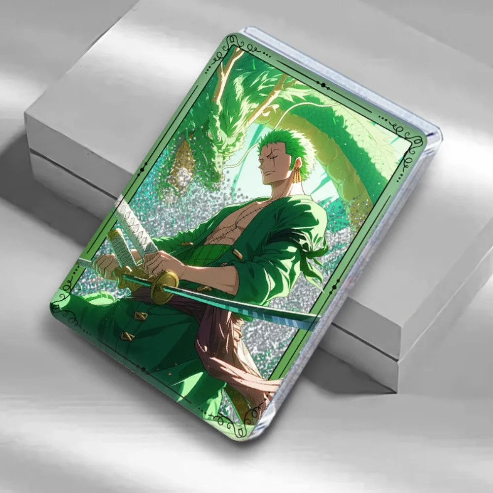 قطعة واحدة زورو تدفق الرمال جونغ الاكريليك حامل أنيمي تحصيل لعبة الشكل اللعب