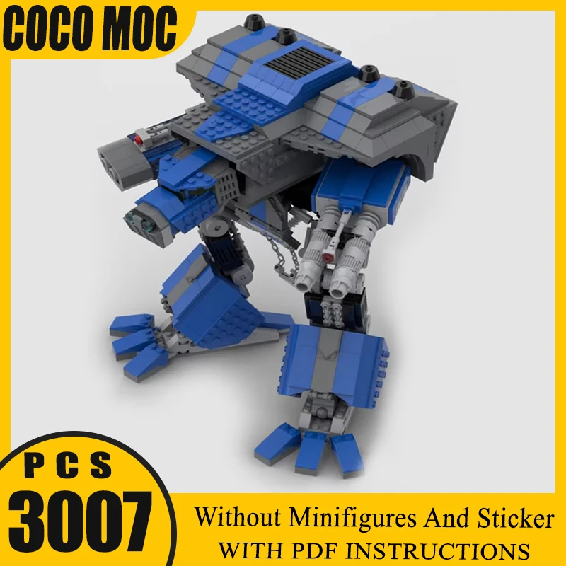 

Популярная модель военной игры, Battlefield Titan Mech, подарки, Рождественский Moc, строительные кирпичи, игрушки, наборы технологических блоков «сделай сам», сборка