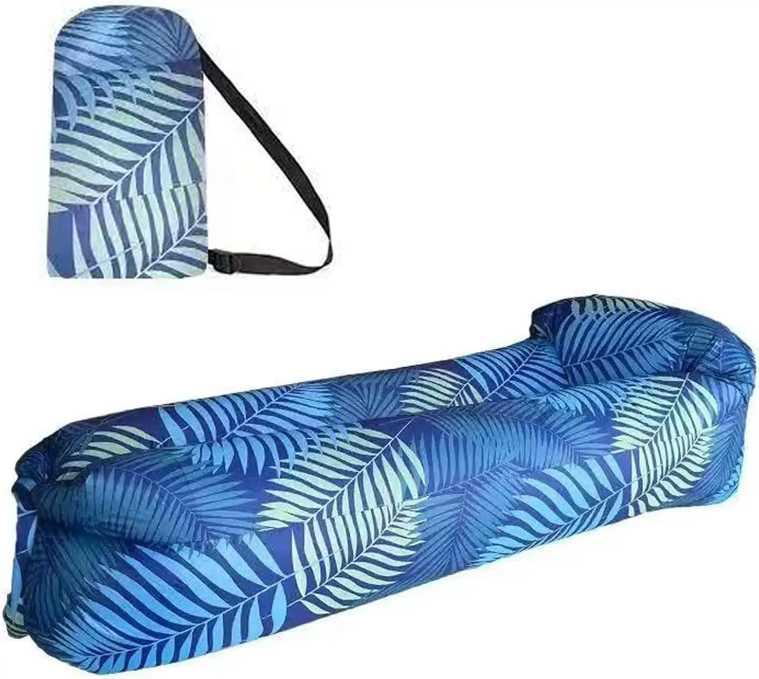 Inflatable Couch Air Lounger Chair - Camping & Beach Accessories, Portable Blow Up Sofa For Hiking, Lawn, Indoor/Outdoor Movies & Music Festivals. Lightweight And Easy To Set Up Air Hammock