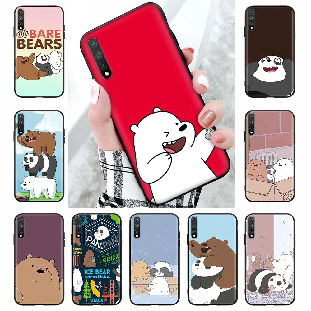 Case for Samsung A01 A02S M02S A03S Core A10S A20S A30S A40S A50S A70 M10 M20 M30S M21 M62 F62 ZR60 Lovely Cartoon Bears