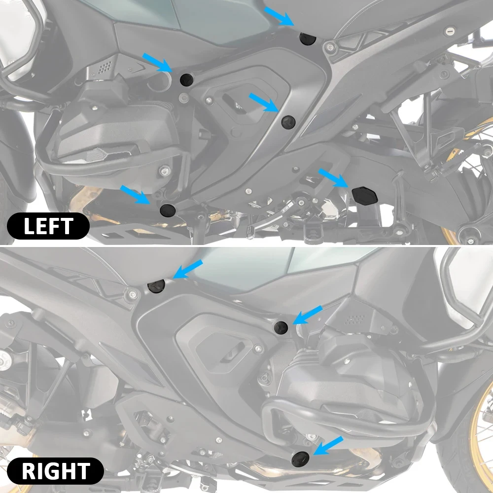 

R 1300 GS Frame caps For BMW R1300GS （2023- ）R1300GS ADV Adventure（2024- ）Motorcycle Frame Hole Caps Cover Plug GS1300R R1300GSA